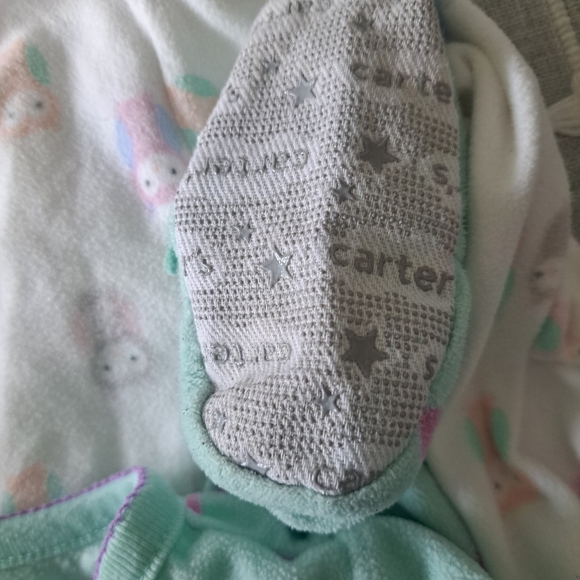 Carter’s Toddler Girls 2T Fleece Footed Pajamas – Lot of 2 - Picture 4 of 7